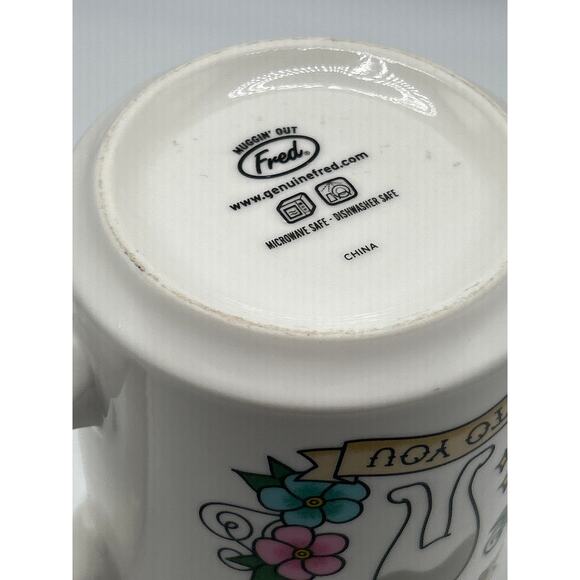 Fred 'My Gift To You' Cat Mug – Funny 16oz Ceramic Coffee Cup for Cat Lovers - Picture 3 of 7